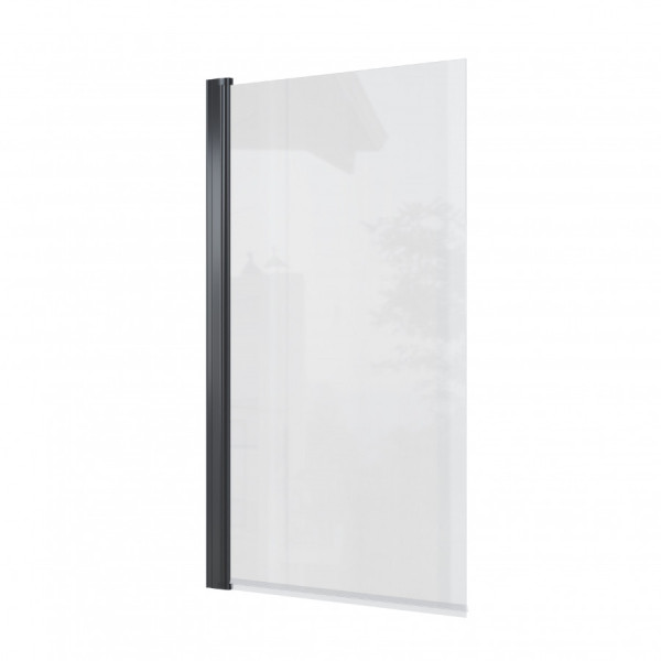 Душевая шторка для ванны Roca Capital 6x85x140 стекло прозрачное, профиль черный (Z.RU93.0.767.7)