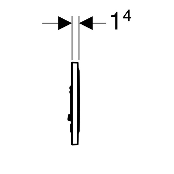 Клавиша смывная Geberit Sigma 10 (115.758.SN.5)