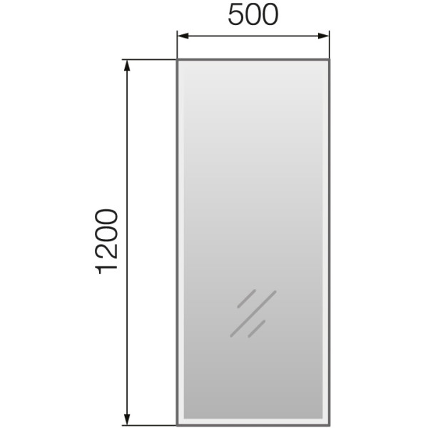 Зеркало Marka One Stella 500*30*1200 (У85579)