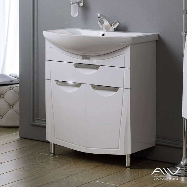 Тумба напольная Alavann Monaco 65-01 (белая)