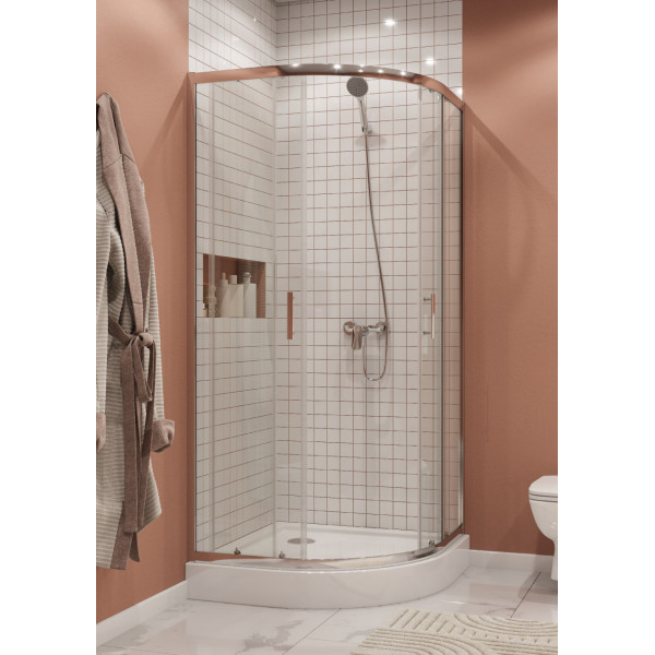 Душевой уголок Santek Вэлия 80x80x195 стекло (прозрачное, профиль хром (1WH501794)