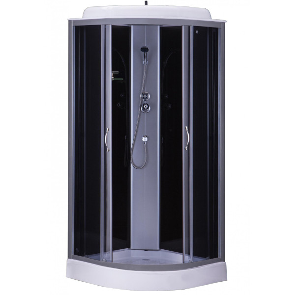 Душевая кабина Loranto Sunway 90x90 стекло тонированное, профиль хром (CS-6691 G, 90*90*215)