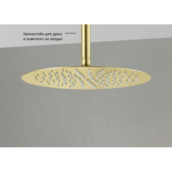 Верхний душ Aquatek 300 мм шлифованное золото (AQ2075BG)