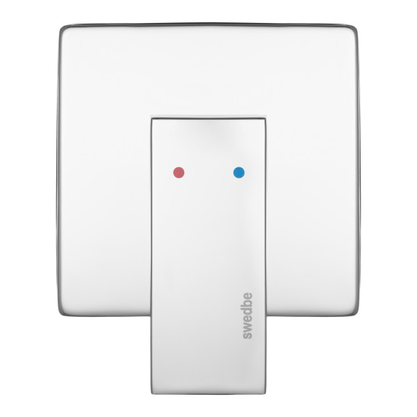 Смеситель для душа встраиваемый Swedbe Platta подключение на 1 выход в монтажном боксе хром (5522)