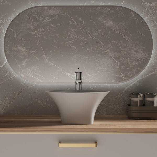 Раковина накладная Abber Bequem 38x38x18 белая (AC2125)