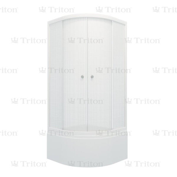 Душевой уголок Triton 90*90 Б стекло лён, профиль белый (DK230_1) Душевой уголок Triton 90*90 Б стекло лён, профиль белый (DK230_1)