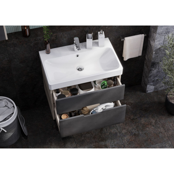 Тумба подвесная Aquaton Оливия 682x427x497 грей, дуб ойстер (1.A254.3.01O.LUG.0)