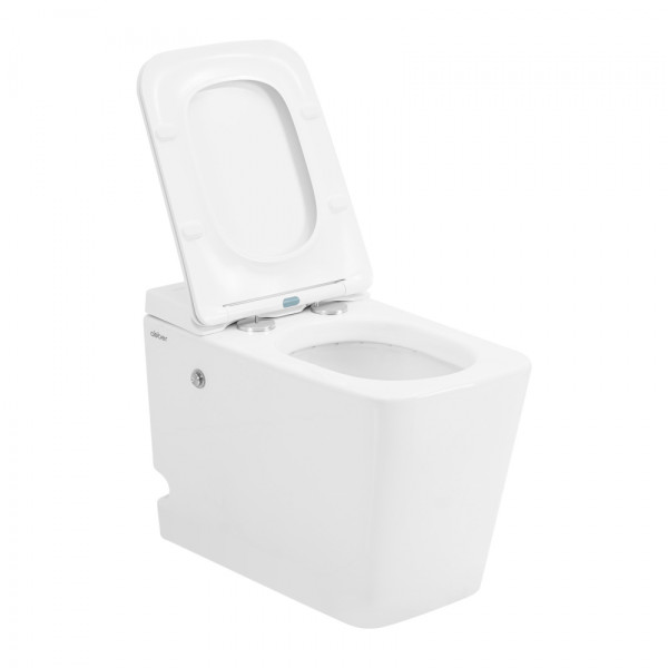 Унитаз напольный ABBER Rechteck белый с импульсным смывом (AC1213P)