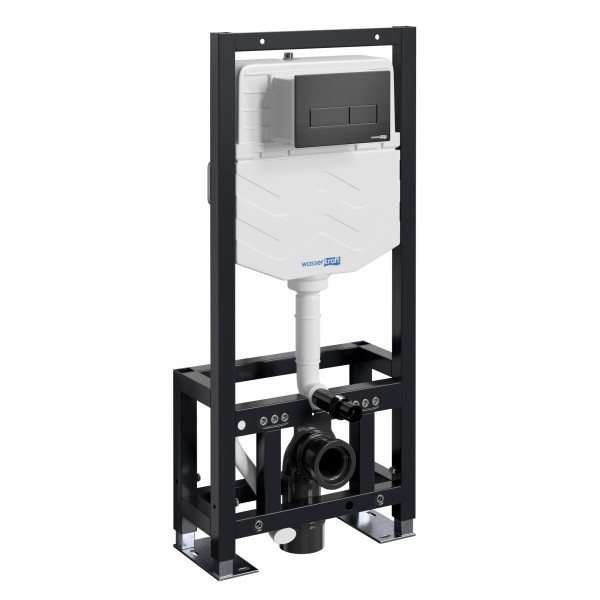 Инсталляция для унитаза WasserKRAFT Dill с клавишей смыва черный матовый (61TLT.010.ME.MB03) Инсталляция для унитаза WasserKRAFT Dill с клавишей смыва черный матовый (61TLT.010.ME.MB03)