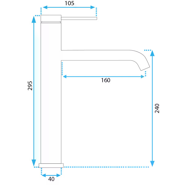 Смеситель для раковины Rea Clif Никель (REA-B5330) Смеситель для раковины Rea Clif Никель (REA-B5330)