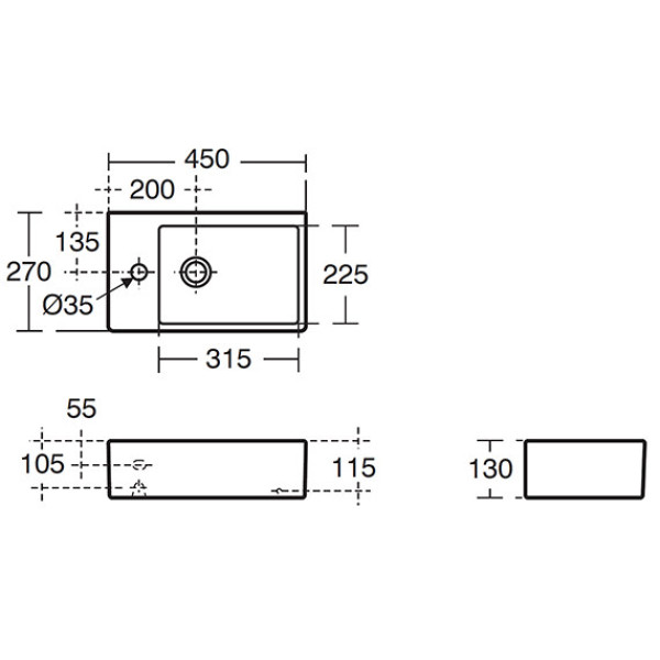 Раковина накладная Ideal Standard Strada (K081701)