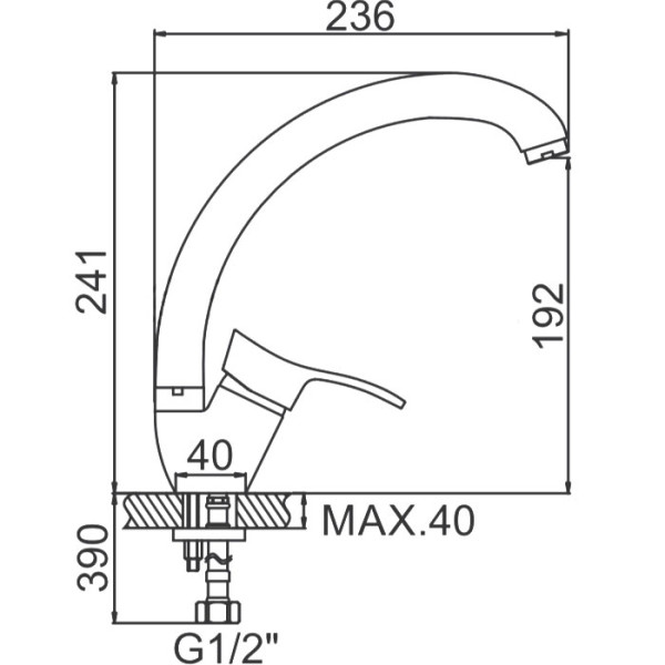 Смеситель для кухни Ledeme хром (L4114-B) Смеситель для кухни Ledeme хром (L4114-B)