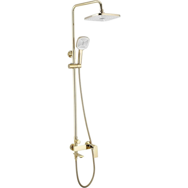 Душевая система с изливом Rea Storm Gold (REA-P9531)