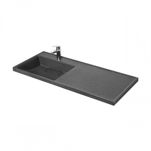 Раковина над стиральной машиной Aquaton Лондри 100x50x16,2 L черный (1.A728.4.3KL.H21.L)