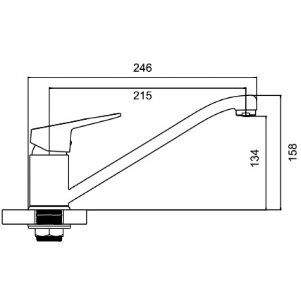 Смеситель для кухни Ledeme (L4940)