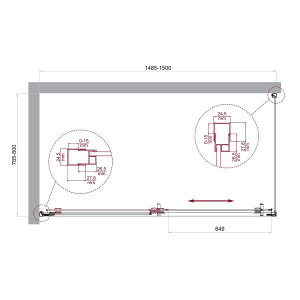 Душевой уголок BelBagno Luce 150x80x195 стекло прозрачное, профиль хром (LUCE-AH-1-150/80-C-Cr) Душевой уголок BelBagno Luce 150x80x195 стекло прозрачное, профиль хром (LUCE-AH-1-150/80-C-Cr)