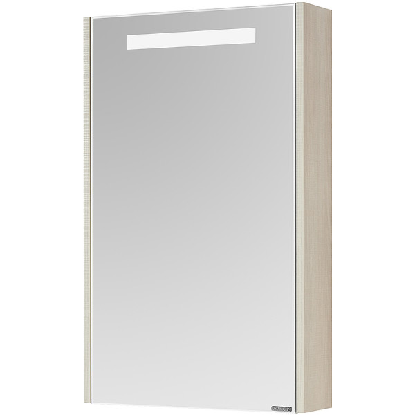 Шкаф зеркальный Aquaton Верди 50 Белый/Ясень фабрик (1A195802VDAV0)