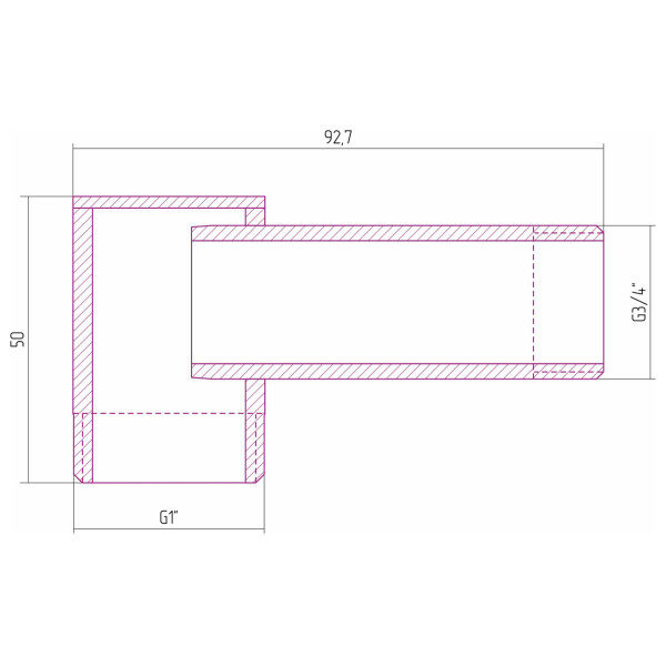 Уголок переходной Сунержа 1"Нx3/4"Н (03-1506-0134)