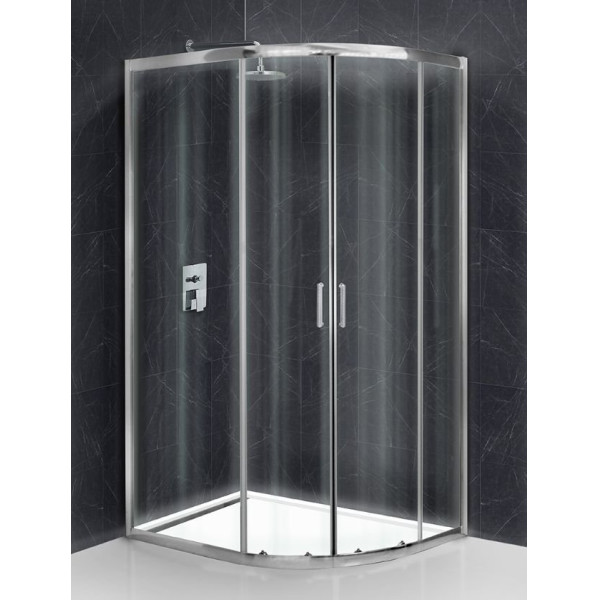 Душевой уголок Belbagno Uno 100х80 стекло прозрачное (UNO-195-RH-2-100/80-C-Cr)