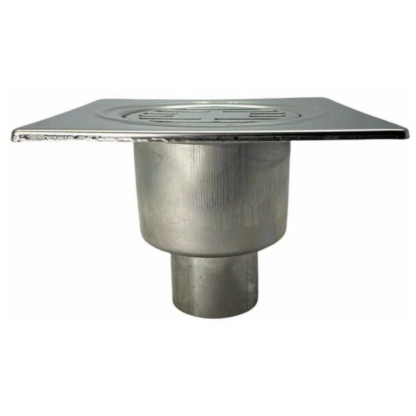 Трап вертикальный 50 (150*150) Vieir (с гидрозатвором, нерж. сталь) (VERA15S) Трап вертикальный 50 (150*150) Vieir (с гидрозатвором, нерж. сталь) (VERA15S)