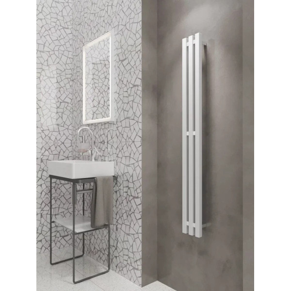 Полотенцесушитель водяной Velar Стайл профильный 1000x150 3 секции 3 крючка хром