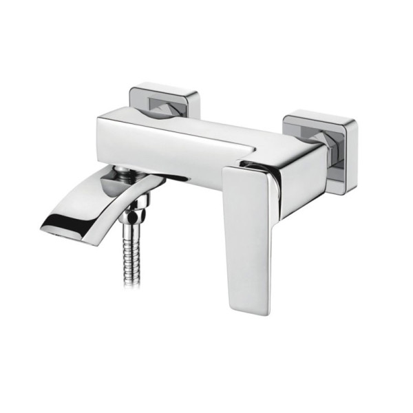 Смеситель для ванны и душа Ledeme с душевым гарнитуром, хром (L3178)