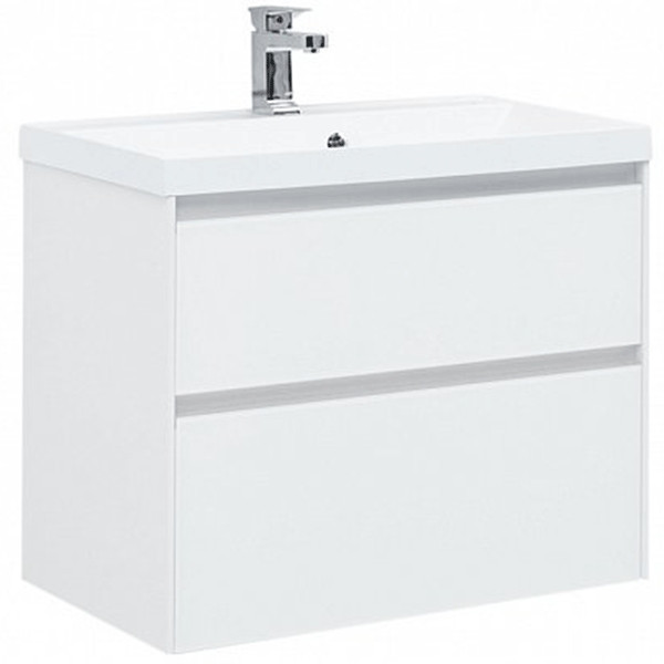 Тумба подвесная Aquanet Гласс 80 белый (00238361)