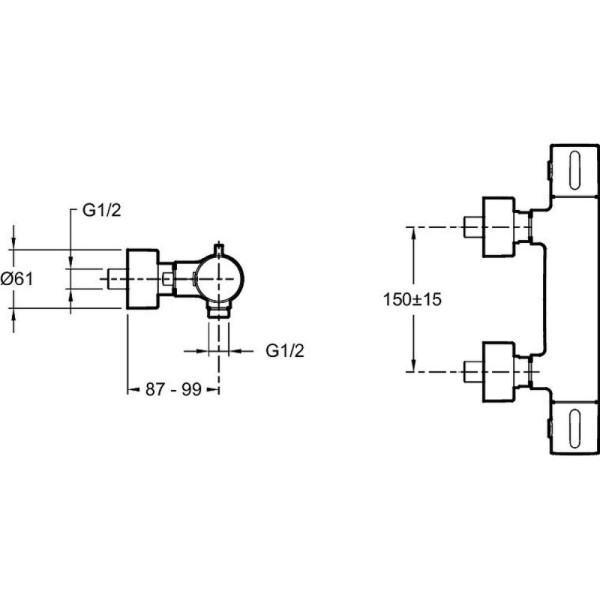 Смеситель для душа Jacob Delafon Cuff хром (E37035-CP) Смеситель для душа Jacob Delafon Cuff хром (E37035-CP)