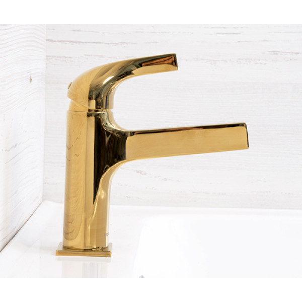 Смеситель для раковины WasserKRAFT Sauer золотой глянцевый (7103)