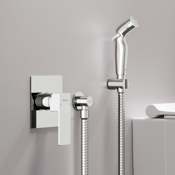 Смеситель с гигиеническим душем Damixa Gala с душевым набором хром (537510000)