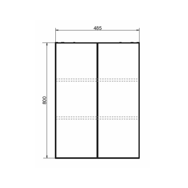 Шкаф подвесной Comforty Порто 500x145x800 дуб темно-коричневый (00-00009245)