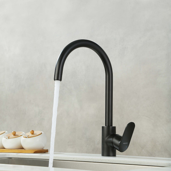 Смеситель для кухни Aquatek Ника черный матовый (AQ1882MB) Смеситель для кухни Aquatek Ника черный матовый (AQ1882MB)