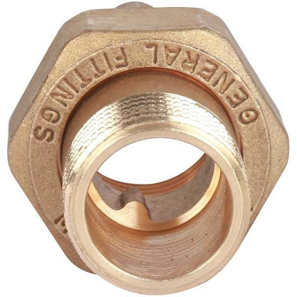 Сгон прямой (американка) 1 1/2" ВН Stout (латунь, уплотнение o-ring кольцо) SFT-0040-000112