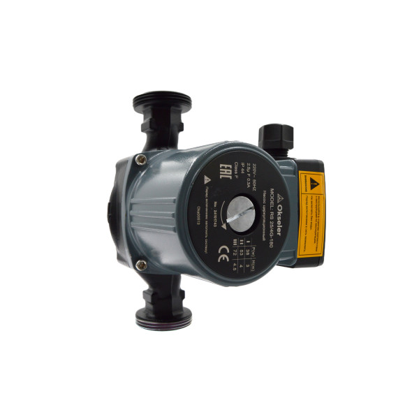 Насос циркуляционный Okseler RS 25/4G-180 с гайками (Oks00513)