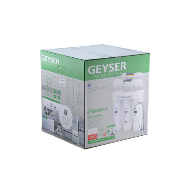 Система обратного осмоса Гейзер Нанотек нанофильтрация (бак 12 л) (20034) Система обратного осмоса Гейзер Нанотек нанофильтрация (бак 12 л) (20034)