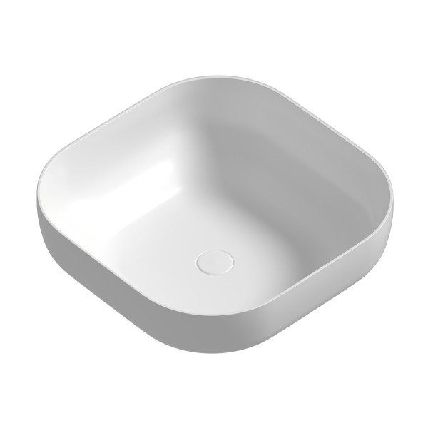 Раковина накладная Abber Bequem 42x42x14 белая (AC2123)