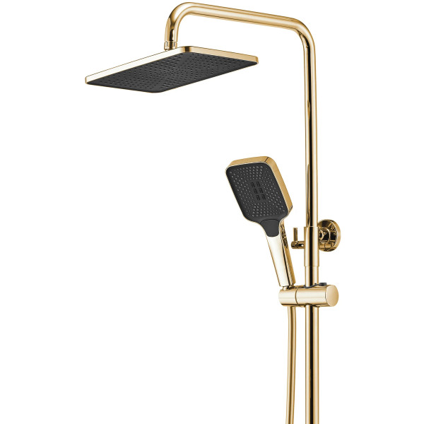 Душевая система термостатическая на четыре режима Rea Rob Gold (REA-P6625)