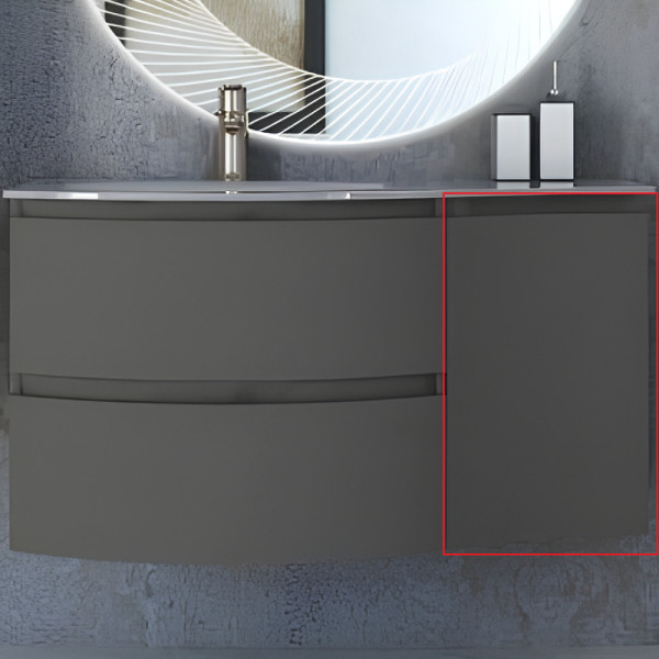 Пенал подвесной Cezares Vague 34x55 Grigio talpa opaco (54906) Пенал подвесной Cezares Vague 34x55 Grigio talpa opaco (54906)