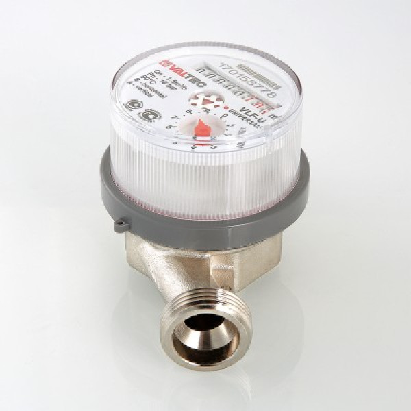 Счетчик для воды универсальный Valtec 1/2" (80 мм., без сгонов) VLF-15U-L.80 Счетчик для воды универсальный Valtec 1/2" (80 мм., без сгонов) VLF-15U-L.80