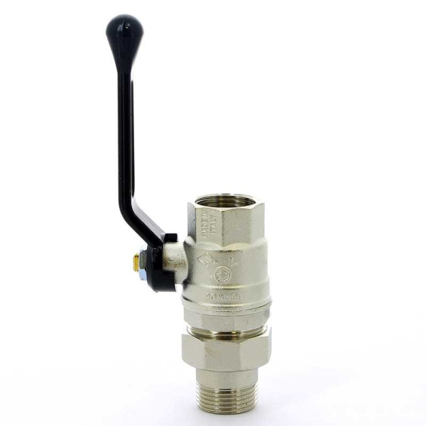 Кран Bugatti 1" шаровый со сгоном Oregon 320 (черная ручка) (03200034) Кран Bugatti 1" шаровый со сгоном Oregon 320 (черная ручка) (03200034)