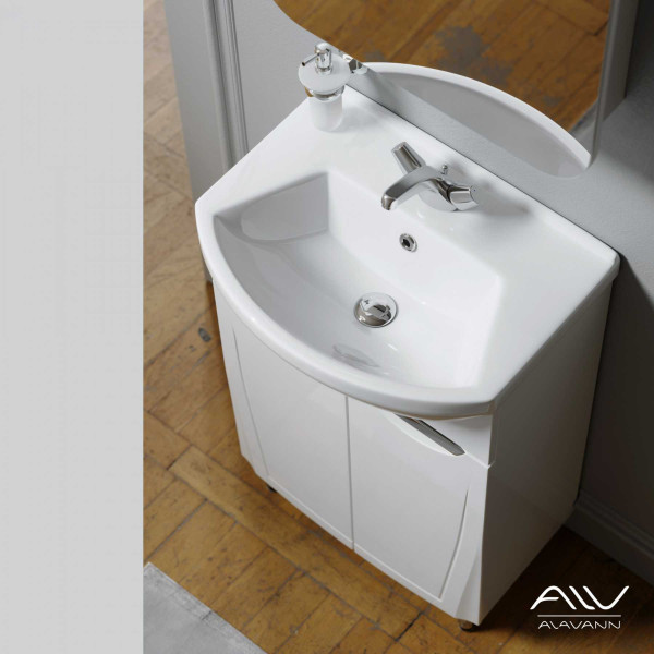 Тумба напольная Alavann Monaco 55 (белая) Тумба напольная Alavann Monaco 55 (белая)