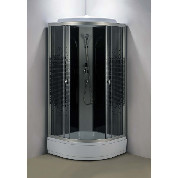 Душевая кабина Loranto 100x100x215 стекло с узором, профиль хром матовый (CS-100-13ТМ/М) Душевая кабина Loranto 100x100x215 стекло с узором, профиль хром матовый (CS-100-13ТМ/М)