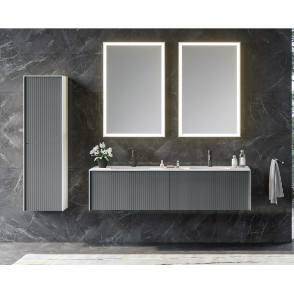 Пенал подвесной Orka Cube 400x270x1380 антрацит матовый (3000365)