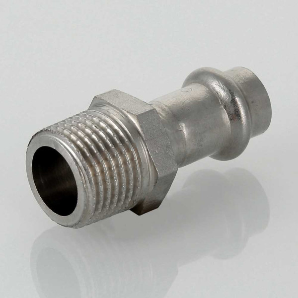 Переход Valtec 18*1/2"Н (нерж.ст., пресс) (VTi.901.I.001804)