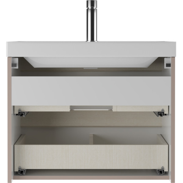 Тумба подвесная под умывальник Classica 70 Dune Латте В2 Домино (DD2508T)