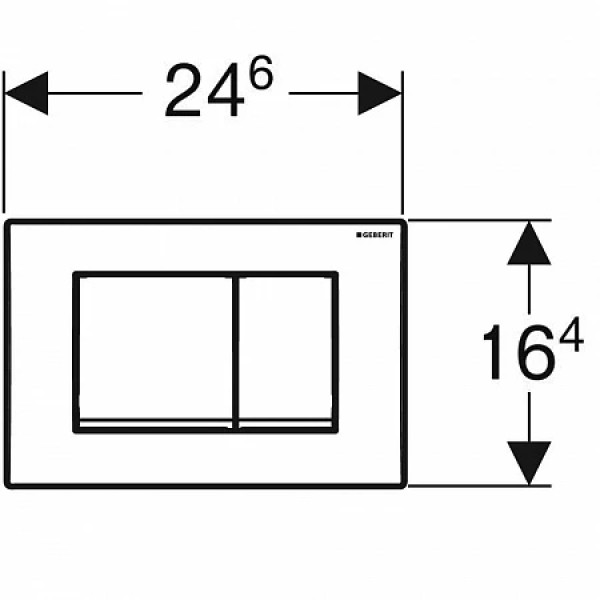Клавиша смывная Geberit Delta 30 белый (115.137.11.1) Клавиша смывная Geberit Delta 30 белый (115.137.11.1)