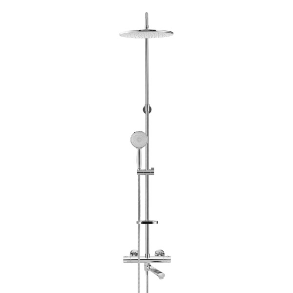 Душевая система Swedbe Hermes с термостатическим смесителем для ванны хром/белый (9090)