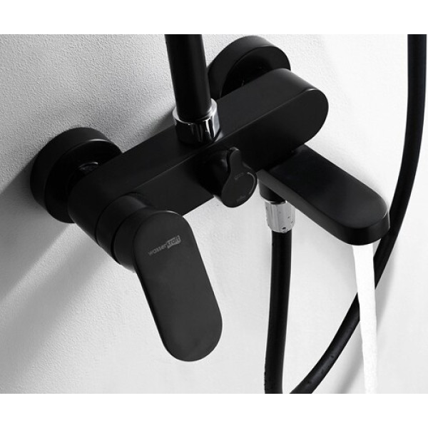 Система душевая WasserKRAFT A17401 черная Система душевая WasserKRAFT A17401 черная