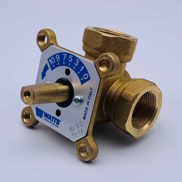 Вентиль трёхходовой смесительный Watts V3GB 3/4" ВР Kvs 6 (с сервоприводом MV 60) (10027991)