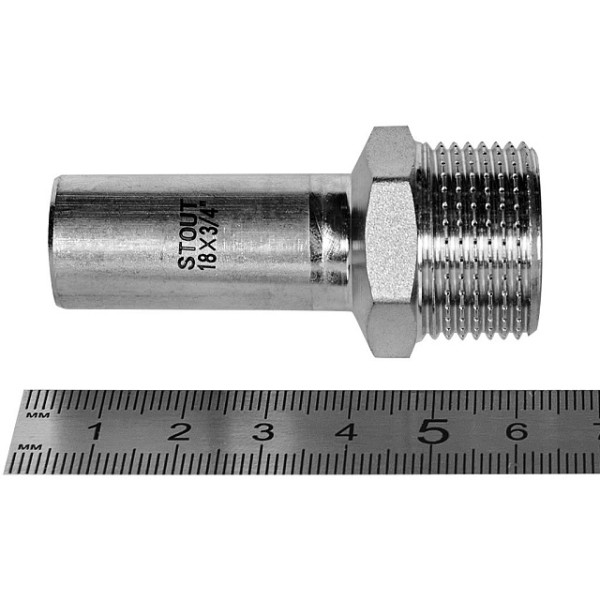Вставка резьбовая 18х3/4"Н Stout SSS-2024 НПр-НР (нерж.ст., пресс) SSS-2024-001834 Вставка резьбовая 18х3/4"Н Stout SSS-2024 НПр-НР (нерж.ст., пресс) SSS-2024-001834